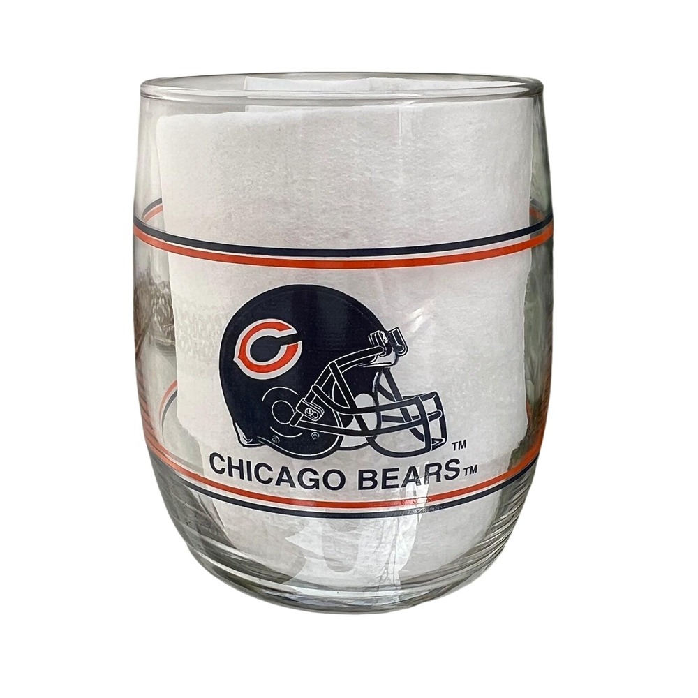 Chicago Bears Whiskey Glass Glassware NFL Football Sports Fan 10oz